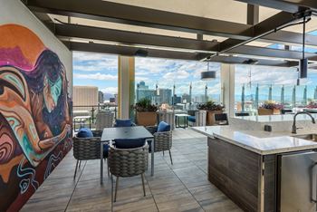Rooftop deck w/ barbecue grills